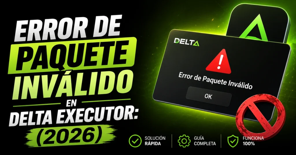 Error de Paquete Inválido en Delta Executor: (2026)