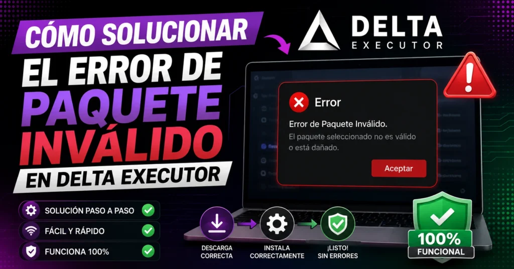 Cómo Solucionar el Error de Paquete Inválido en Delta Executor