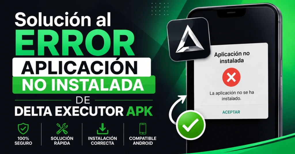 Solución al Error Aplicación No Instalada de Delta Executor APK