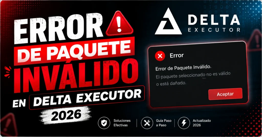 Error de Paquete Inválido en Delta Executor 2026