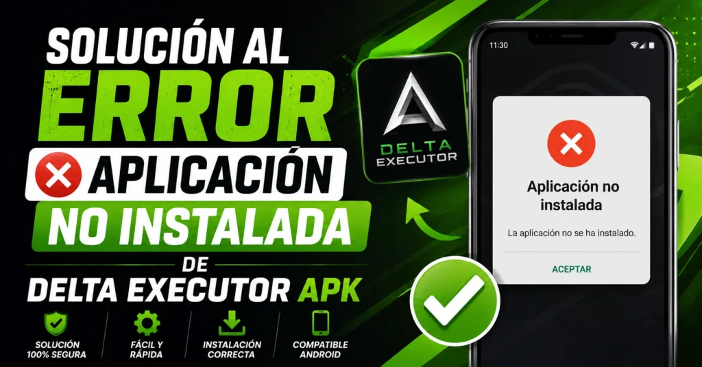 Solución al Error Aplicación No Instalada de Delta Executor APK